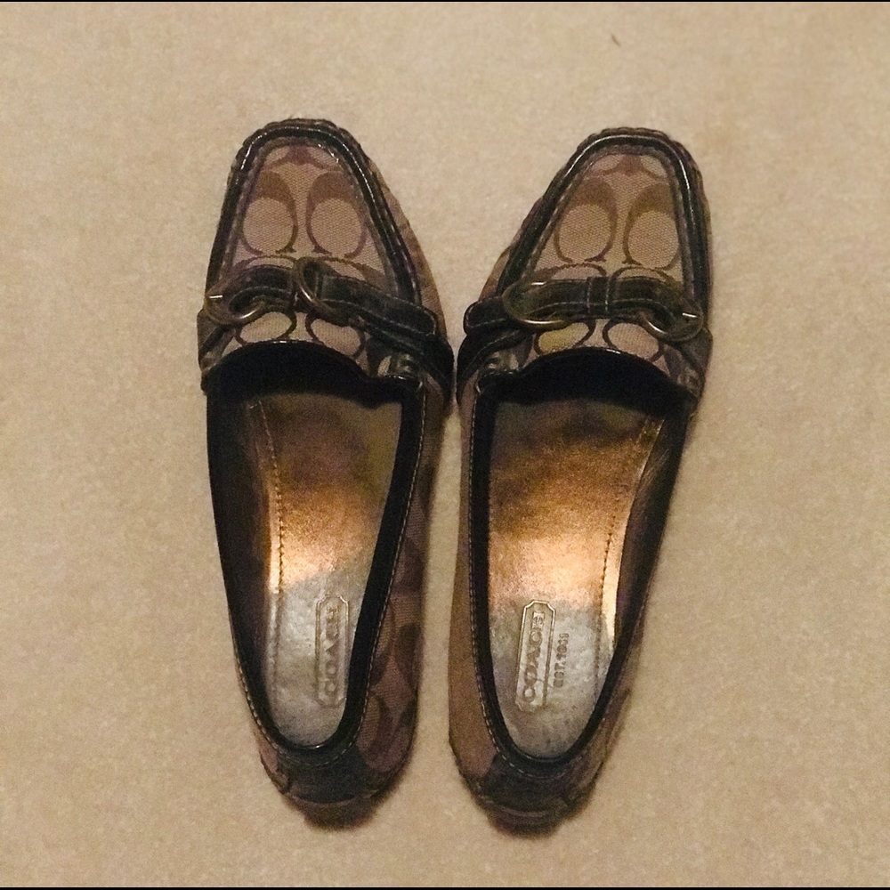 COACH Brown coach loafers